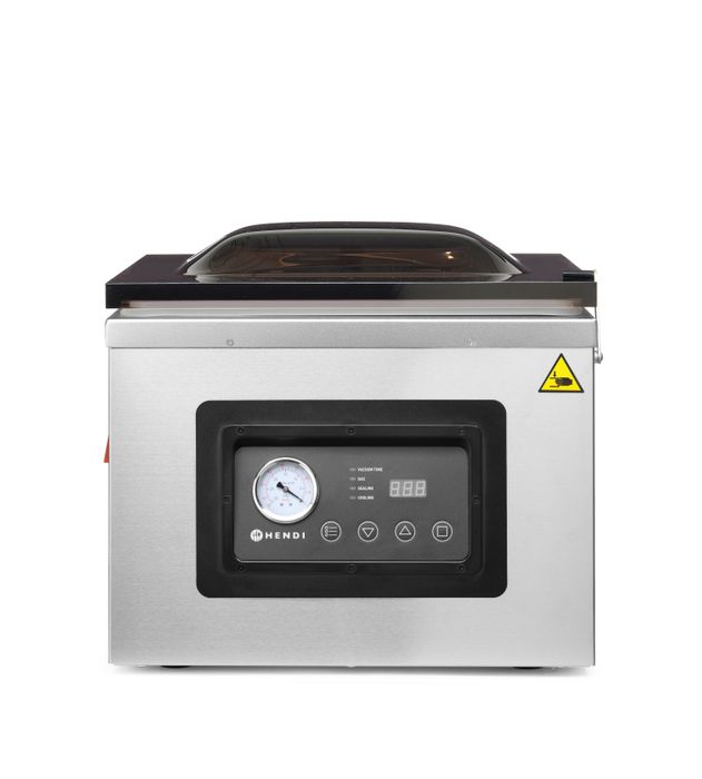 Machine à emballer sous vide avec chambre Profi Line 410, HENDI, Profi Line, bande de soudure 410 mm, 230V/1100W, 510x625x(H)455mm — 201442