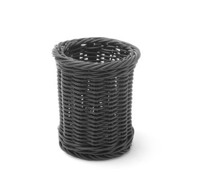 Bestekmand, HENDI, Zwart, ⌀100x(H)120mm — 426210