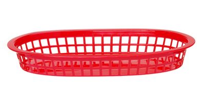 Paniers de service style fast-food, HENDI, Rouge, 6 u., 272x175x(H)38mm — 426319