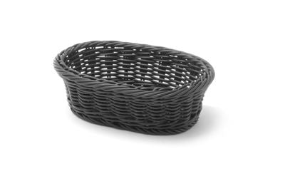 Corbeille à pain ovale, HENDI, Noir, 190x120x(H)60mm — 426777