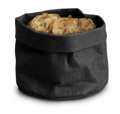 Papieren broodzakken, HENDI, Zwart, 170x170x(H)150mm — 429211