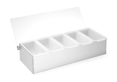 Ingrediëntenhouder, BarUp, 5 containers, 375x140x(H)90mm — 552100