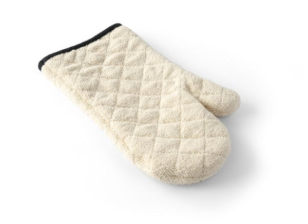 Ovenwanten, katoen - 2 stuks, HENDI, Creme, 2 st., (L)350mm — 556603