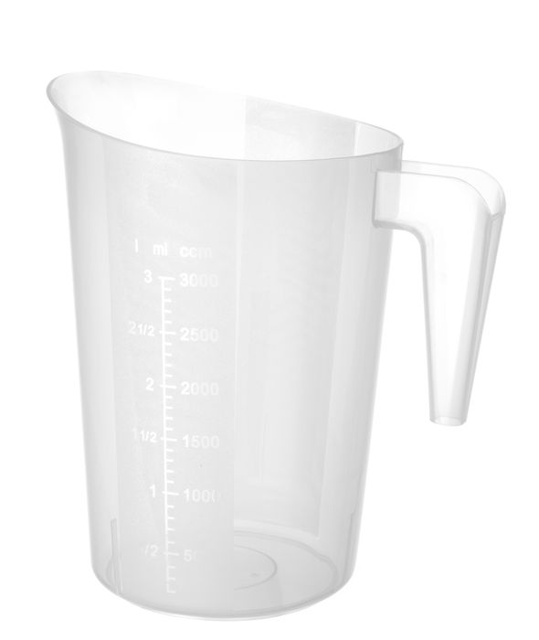 Maatbeker stapelbaar, HENDI, Budget Line, 3L, ⌀181x(H)233mm — 567845