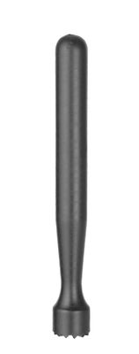 Cocktail muddler, BarUp, Geribbelde kop, Zwart, ⌀34x207mm — 596951