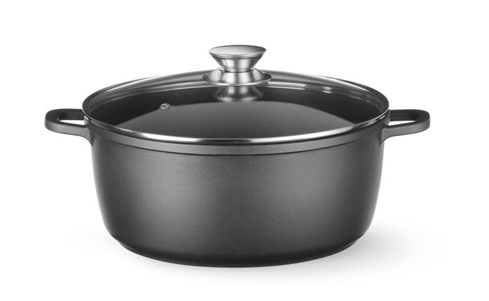 Cocotte avec revêtement antiadhésif, HENDI, 9L, Noir, 405x332x(H)138mm — 611043