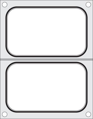Traysealer matrix, HENDI, 2x container 178x113 mm — 805589