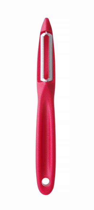 Dunschiller met gekarteld lemmet, HENDI, Rood, (L)175mm, Gekarteld — 841488