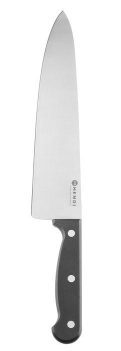Couteau de chef 250 mm, estampé, HENDI, Profi Line, Noir, (L)385mm — 844502