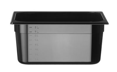 GN-bak 1/2 COOL, HENDI, COOL, GN 1/2, 9L, Zwart, 325x265x(H)150mm — 882122