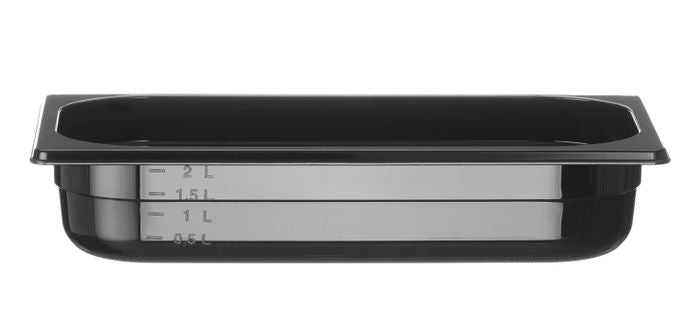 GN-bak 1/3 COOL, HENDI, COOL, GN 1/3, 2,5L, Zwart, 325x176x(H)65mm — 882160