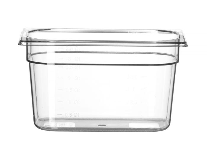 Bac GN 1/4 COOL, HENDI, COOL, GN 1/4, 4,8L, Transparent, 265x163x(H)200mm — 882290