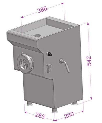 Hachoir de Laboratoire Dadaux TX82 DC — Double Coupe