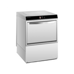 Lave-vaisselle professionnel inox 50x50 cm avec doseur de rinçage et détergent
