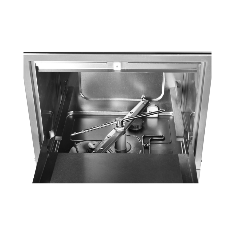 Lave-Vaisselle Professionnel 50x50 cm avec Adoucisseur et Pompe de Vidange - 230V