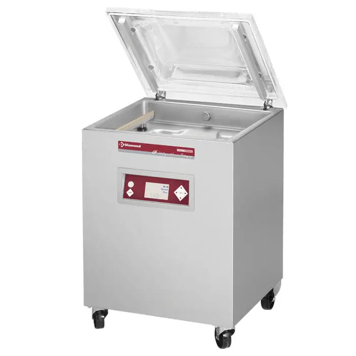 Machine sous-vide cuve inox 600x475xh200 mm. -63 m3/h écran