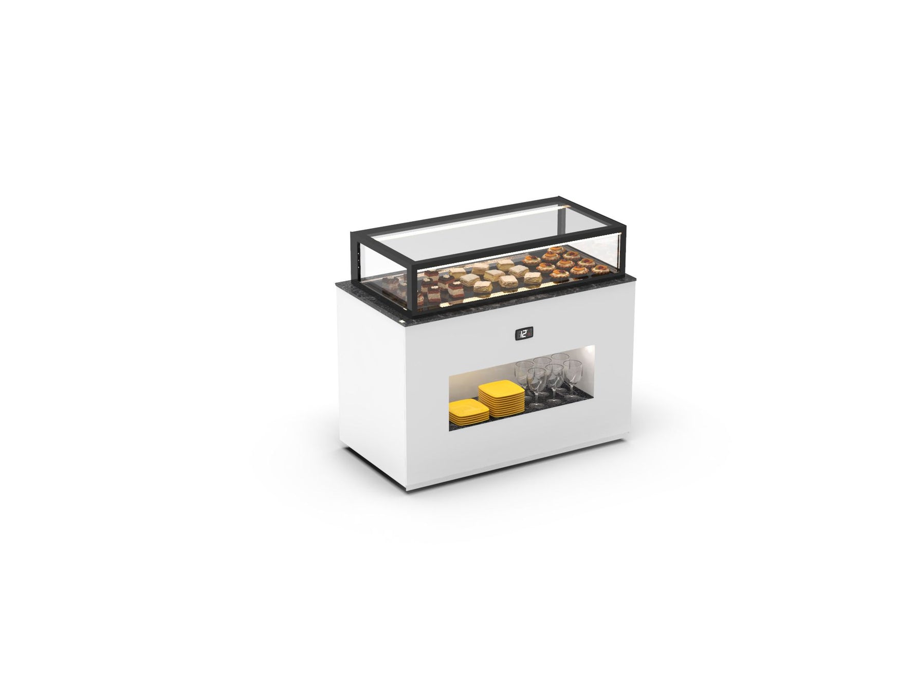 Sayl Integra Sahara Warm Buffet – Lage Vitrine – Achteringang – 1300x700x1150 mm