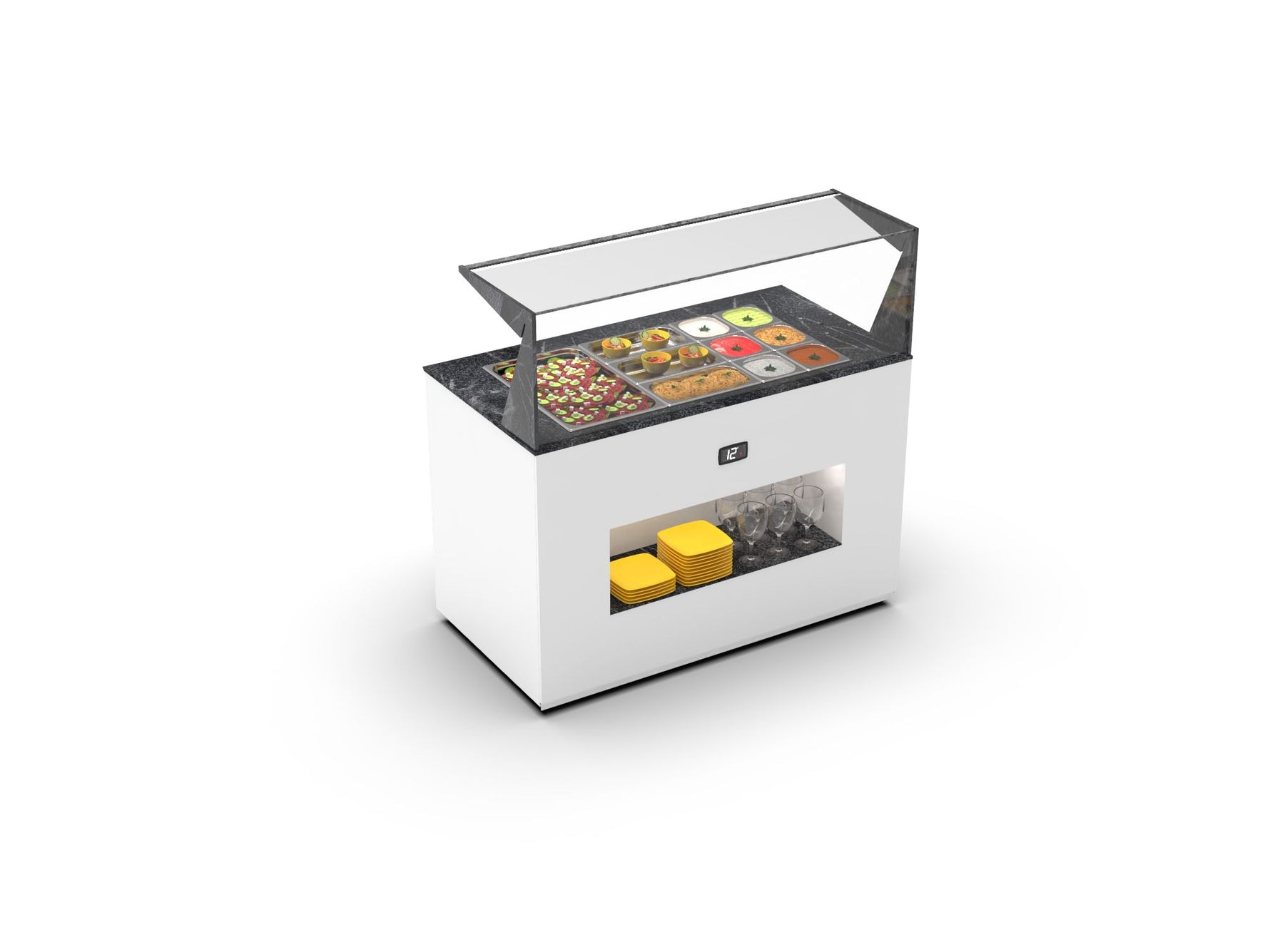 . Laag Sayl gekoeld buffet – GN 65 mm koelplaat – BUF65E / BUF65E-T serie