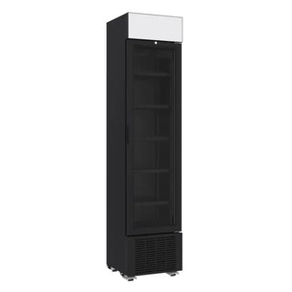 RÉFRIGÉRATEUR 1 PORTE EN VERRE NOIR 232L - Frigo boisson