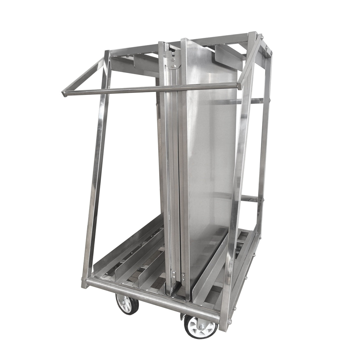 Chariot de transport SARO pour tables pliantes en inox CAPELLA - 213-7805