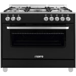 SARO Multifunctioneel gasfornuis met electrische oven TS95C61LNE zwart - 331-1155