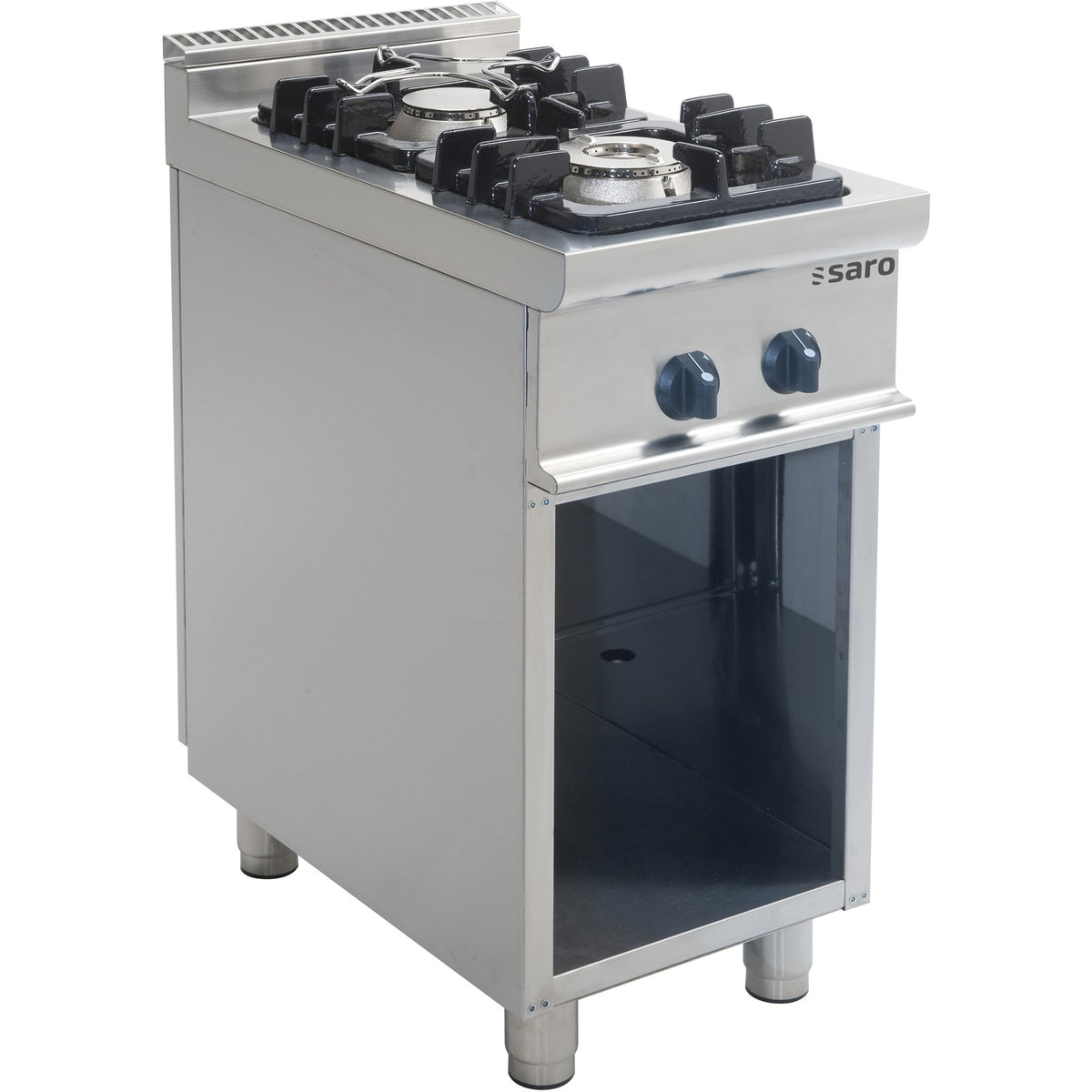 Cuisinière à gaz SARO avec soubassement ouvert E7/KUPG2BA - 423-1015