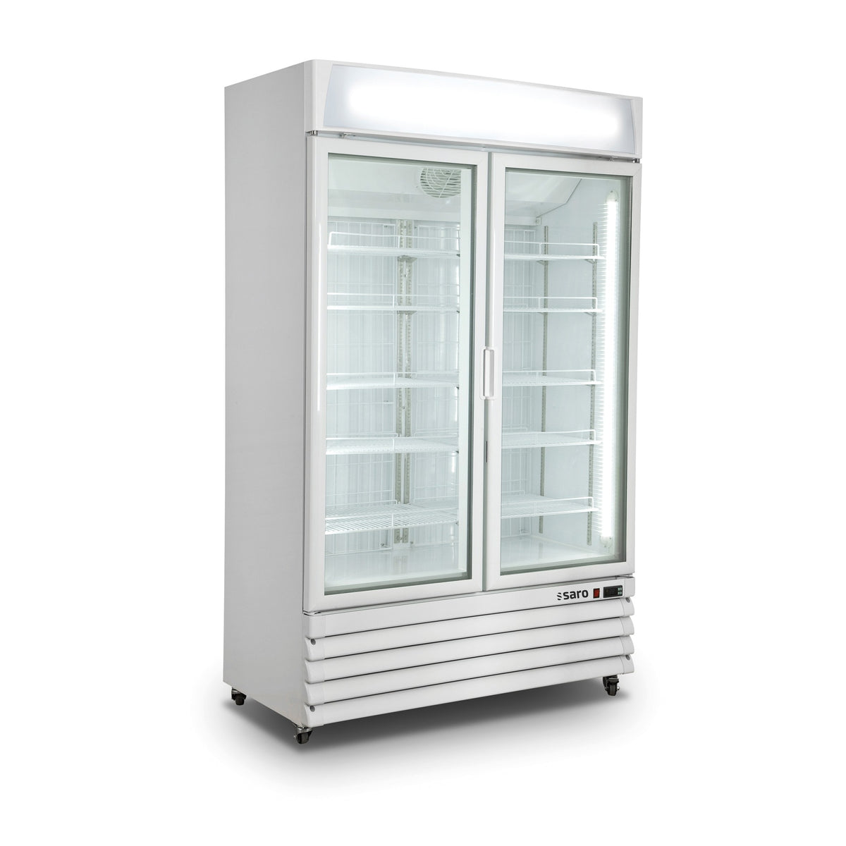 Réfrigérateur SARO à 2 portes vitrées - blanc, G 885 - 453-10081