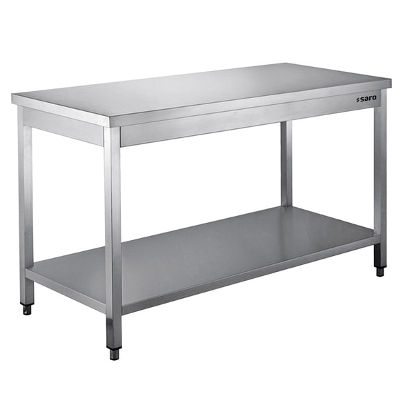 Table SARO en acier inoxydable démontable, plateau inférieur - L 1 000 x P 600 mm - 456-6000