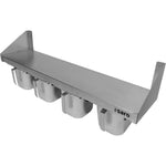 SARO Roestvrijstalen Ingrediëntenrack 4 x 1/6 GN CAMILLE - 458-1450