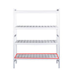 SARO Aluminium plank met kunststof roosters 475x886mm - 480-1095