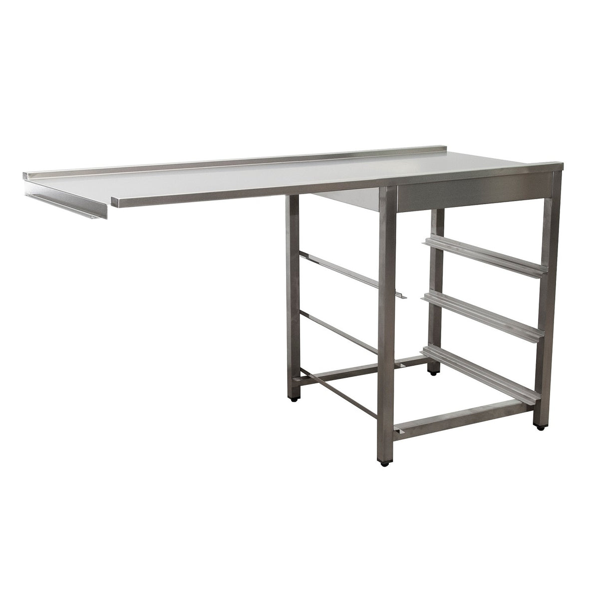 Table d'évacuation SARO pour lave-vaisselle, à gauche, 1 600 mm - 700-3105L