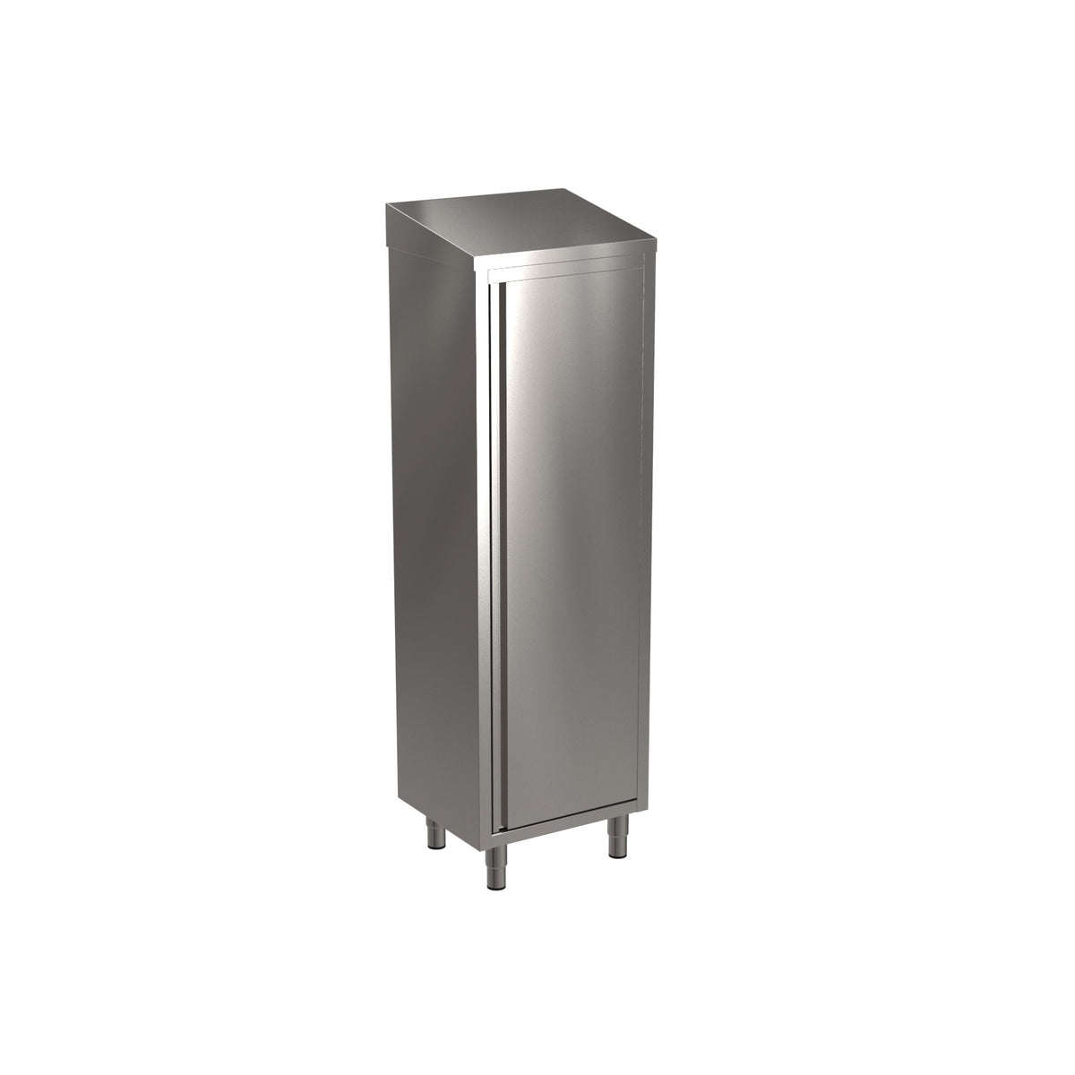 Armoire haute SARO en acier inoxydable, toit incliné, largeur 600 mm - 700-4000