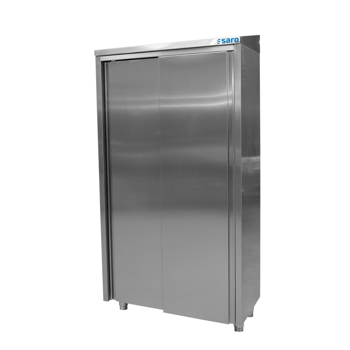Armoire haute SARO en acier inoxydable, 2 portes coulissantes, largeur 1 000 mm - 700-4010