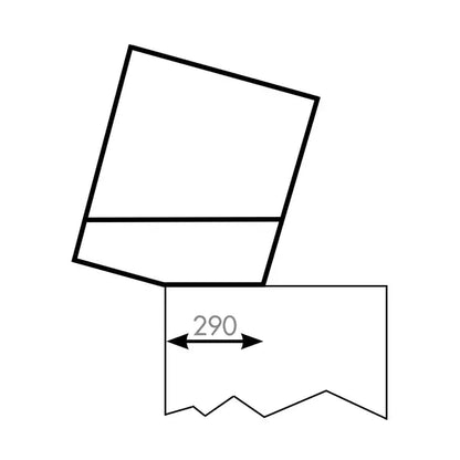 Vitrine Réfrigérée QBO Noire 620×670×670(h)mm | 1/2/3 Niveaux | Froid Ventilé + Éclairage RGB | SAYL