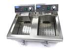 Friteuse électrique professionnelle Maxima – 2 x 13 L avec robinets de vidange