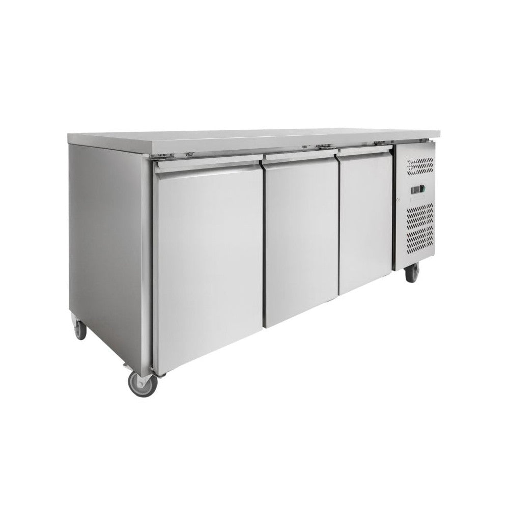 Table Réfrigérée de Travail Professionnelle - 3 Portes GN 1/1 (Profondeur 700 mm)