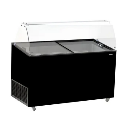 VITRINE À CREME GLACÉE TENERIFE NOIR 8X5 LTR - Matériel