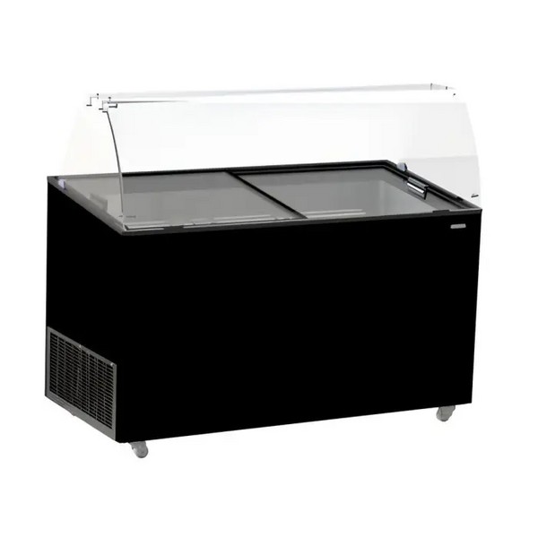 VITRINE À CREME GLACÉE TENERIFE NOIR 8X5 LTR