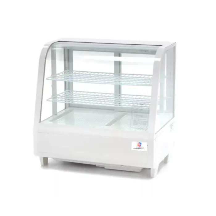 Vitrine à gâteaux - 100 L - 68 cm - blanc - Vitrine