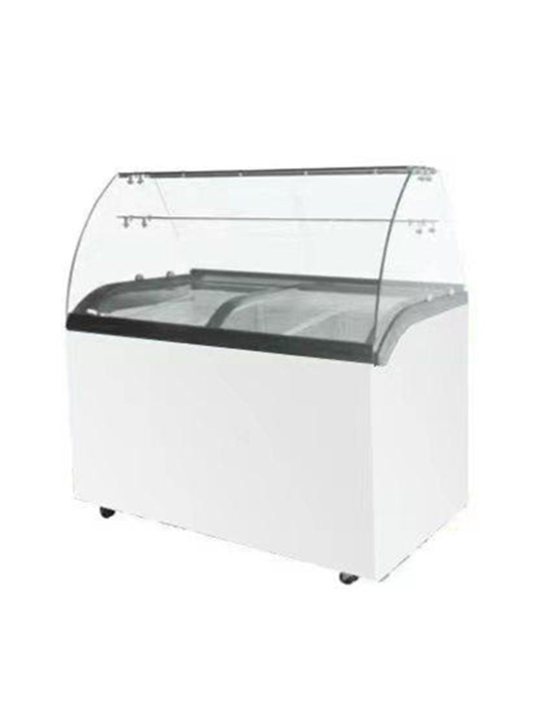 Vitrine à Glace Sur Roulettes 9 Bacs – Congélateur Présentoir CHR Professionnel -18°C 1030mm
