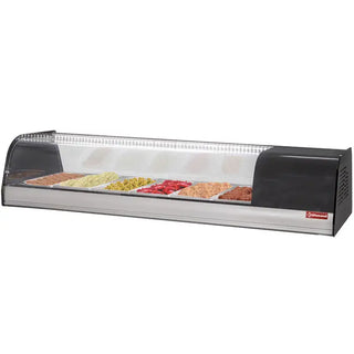 Vitrine à tapas réfrigérée 6x GN 1/3 - 40 mm (inclus)